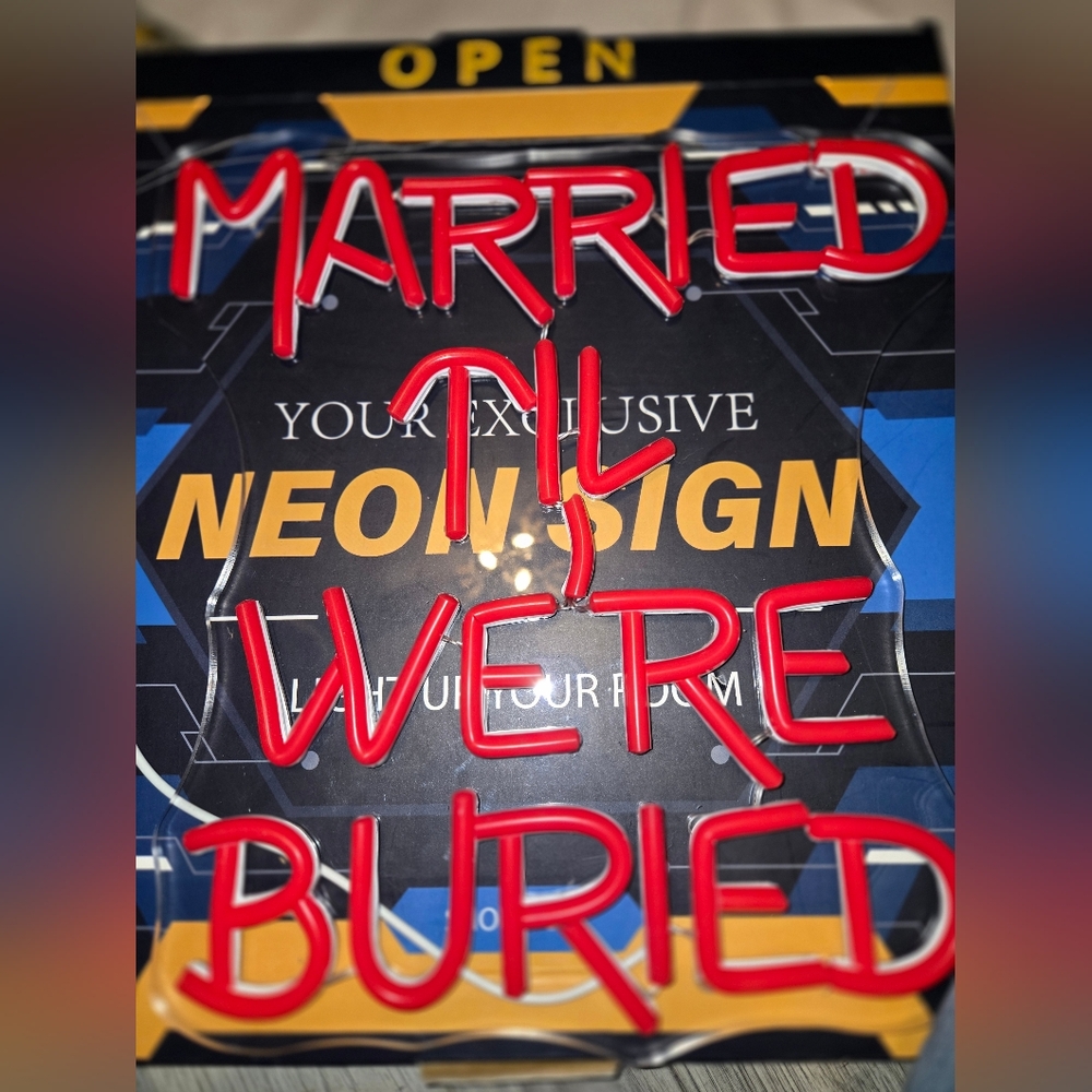 Wedding neon sign